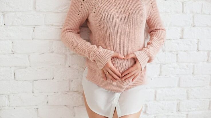 Pregnant woman with hemorrhoids